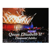 Diamond Jubilee concert commemorative postcard