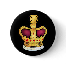Diamond Jubilee Crown gorgeous drawing Button