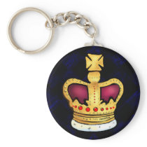 Diamond Jubilee Crown gorgeous drawing Keychains