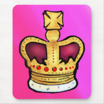 Diamond Jubilee Crown gorgeous drawing Mouse Pad