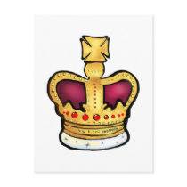 Diamond Jubilee Crown gorgeous drawing Postcard