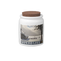 Diamond Lake Winter Marina - No Text Candy Dishes
