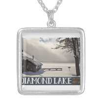 Diamond Lake Winter Marina - No Text Pendants