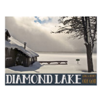 Diamond Lake Winter Marina - No Text Print