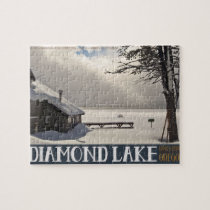Diamond Lake Winter Marina - No Text Puzzles