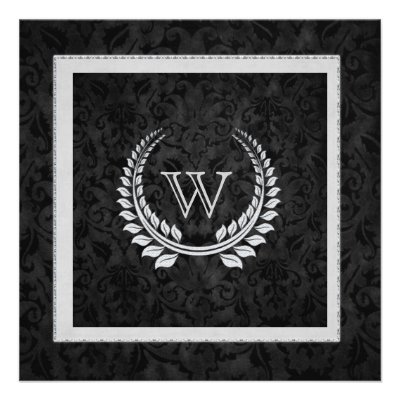 Diamond Laurel Leaf Personalized Invitation