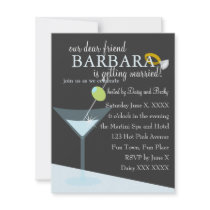 Diamond Martini Custom Invite