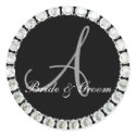 Diamond monogram A customizable seal sticker