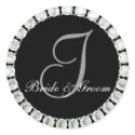 Diamond monogram I customizable seal sticker