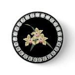 Diamond Orchids Pin