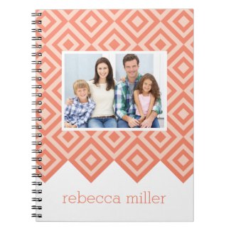 Diamond Pattern Custom Notebook Note Book