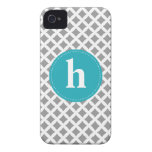 Diamond Pattern Monogram {pick your color} iPhone 4 Case-Mate Cases