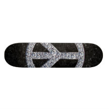 Diamond Peace Sign Skateboard