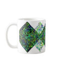 Diamond Peacock Mug