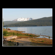 Diamond Peak, Oregon from Crescent Lake postcards