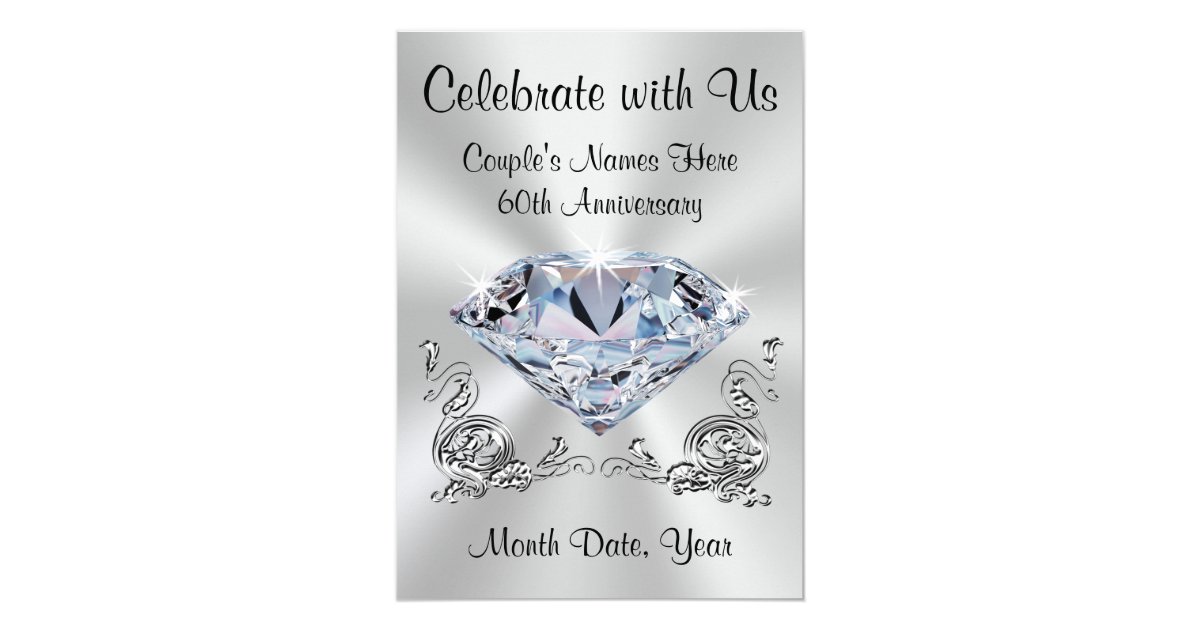 60th anniversary invitation wording picture