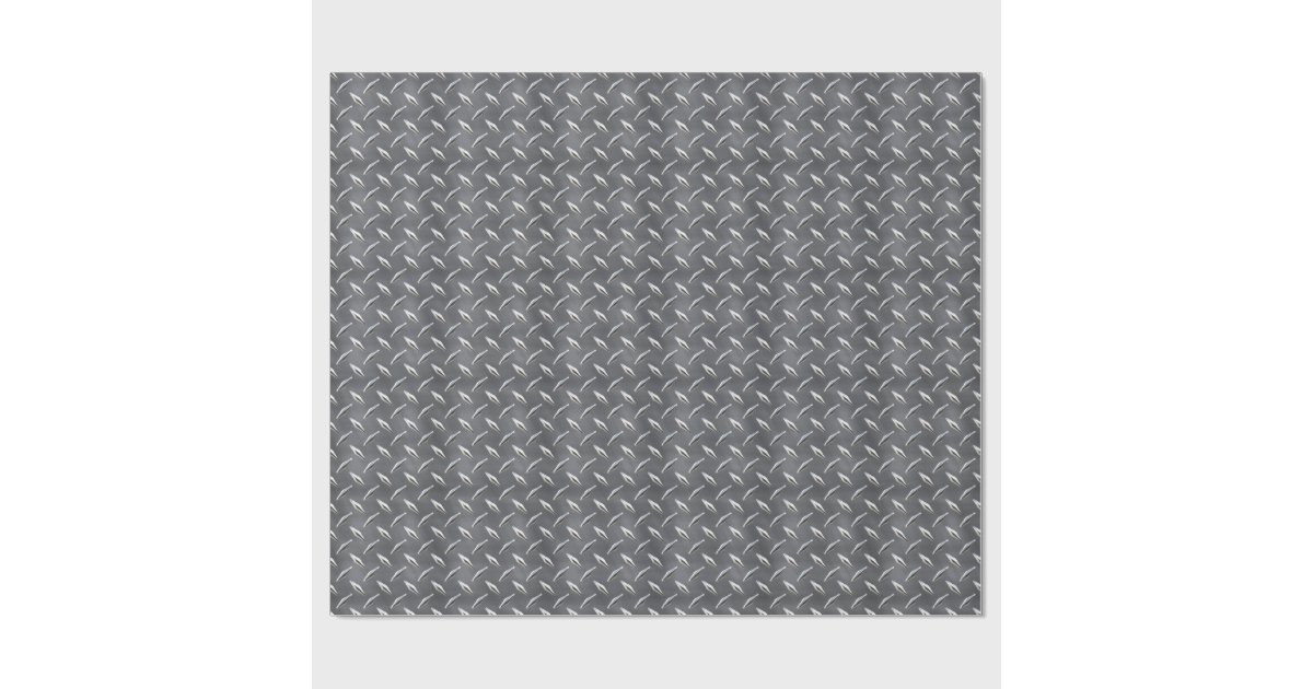 Diamond Plate 3 Wrapping Paper Zazzle