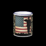 Diamond Plate Camo American Toops Coffee Mug mugs