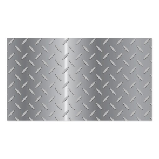 Diamond plate metal.ai business card templates (front side)