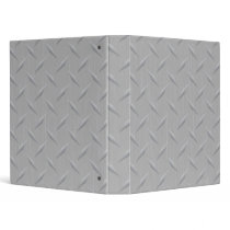Diamond Plate Metal Vinyl Binder