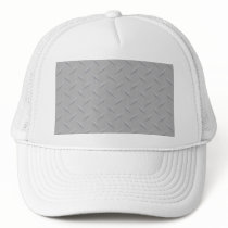 Diamond Plate Metal Trucker Hats