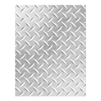 Diamond Plate Metal Pattern Scrapbook Paper Customized Letterhead