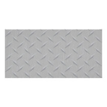 Diamond Plate Metal Custom Photo Card