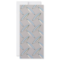 Diamond Plate Metallic Rack Card Template