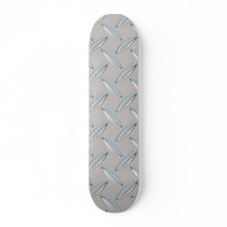 Diamond Plate Metallic Skate Deck