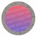 diamond plate photo frame photo sculptures