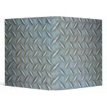 Diamond Plate Steel 3 Ring Binder