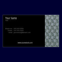 Diamond Plate Steel business cards
