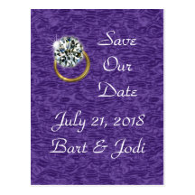 Diamond Postcard Save-the-Date  - customize