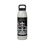 Diamond Princess Crown Breast Cancer Survivor Reusable Water Bottles