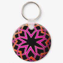 Diamond Pysanka Keychain