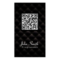Diamond Quilt QR Code Programmer Business Card
