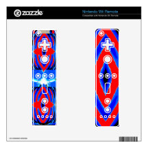 DIAMOND Red n Blue 2010 Wii Remote Skins