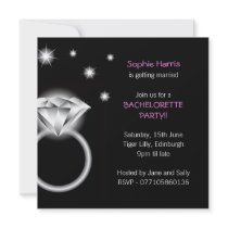 Diamond Ring Bachelorette Party Invitation