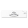 Diamond Ring Bling Clipart Bumper Sticker