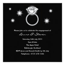 Diamond Ring Engagement Party Invitation