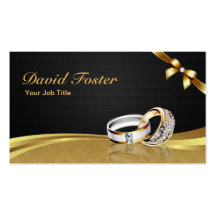 Diamond Ring Gold Jeweler Jewelry Jewellery Business Card Template