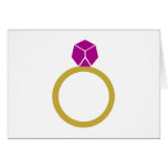 Diamond ring greeting cards