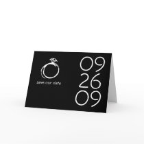 Diamond Ring Save The Date Card