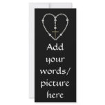 Diamond Rosary - Hail Mary Full of Grace Rack Card Design