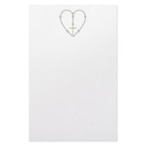 Diamond Rosary - Hail Mary Full of Grace Stationery