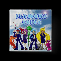 Diamond Skies buttons