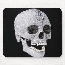 Diamond skull product mouse pads