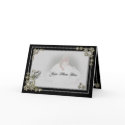 Diamond Snow Flake & Heart Winter Photo cards