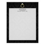 Diamond Solitaire Ring Letterhead Design