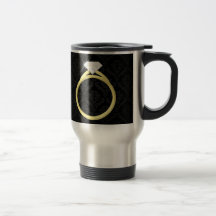 Diamond Solitaire Ring Mugs